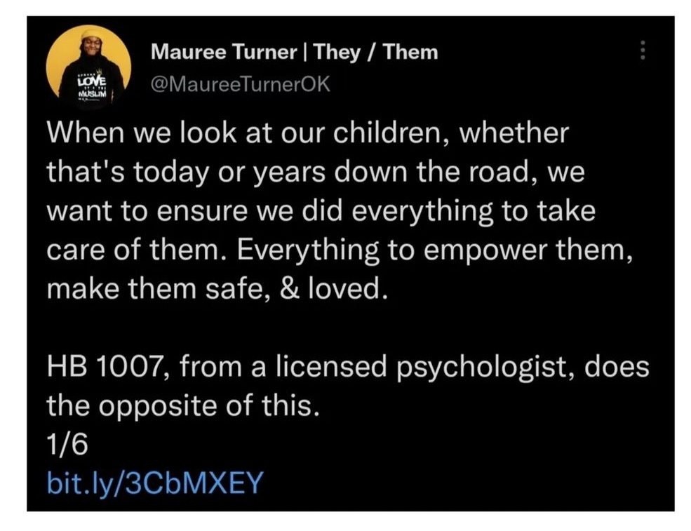 focusblackok's tweet photo. #HB1007 - Oklahoma, what do we think of this bill? @MaureeTurnerOK has shared their thoughts https://t.co/aQaafPwXVd