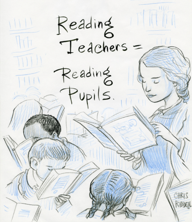 SF Said (@whatsfsaid) on Twitter photo How do you inspire kids to read? Try reading yourself! Let them see how much you love books! I think this image by <a href="/chrisriddell50/">chris riddell</a> says it all - but it's also true for parents, librarians, booksellers. All adults can model the love of books & inspire kids to read! #literacy How do you inspire kids to read? Try reading yourself! Let them see how much you love books! I think this image by <a href="/chrisriddell50/">chris riddell</a> says it all - but it's also true for parents, librarians, booksellers. All adults can model the love of books & inspire kids to read! #literacy