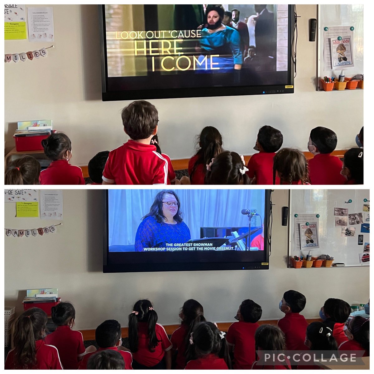 missmcclureEDU's tweet photo. A little #MondayMusicals from yesterday! We used videos of ‘This Is Me’ @GreatestShowman to explain the importance of practicing to get better, in relation to reading and growing as readers 📚 @DAAElementary https://t.co/gWY0OqJeY7