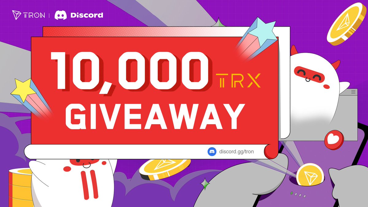 trondao's tweet photo. 🥳Join our Official #TRON Discord! Don’t forget to meet @justinsuntron &amp; #TRONBull at #Token2049!

🤩Be active by discussing #TRON in our #Discord &amp; share 10,000 #TRX! Enjoy the #TRX bonus all day during the event!

📅Sep 28 2:00am - Sep 30 2:00am (UTC)
📍https://t.co/or2cOoUaUt https://t.co/eUxoQO71wr