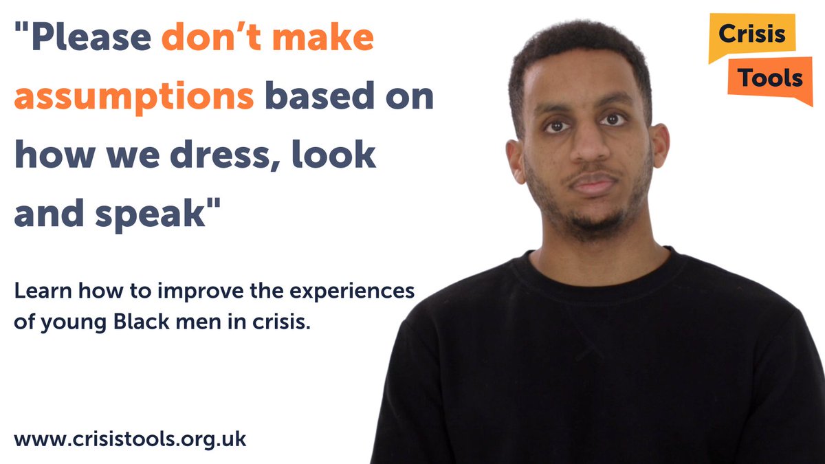 Unsure about how you can best help a young Black man going through a mental health crisis? 

This open access toolkit has been designed based on the experiences of young Black men in mental health crisis 👇 crisistools.org.uk/guides/

@NHS_HealthEdEng <a href="/42ndStreetmcr/">42nd Street</a> <a href="/HTMideas/">People Unlimited</a>