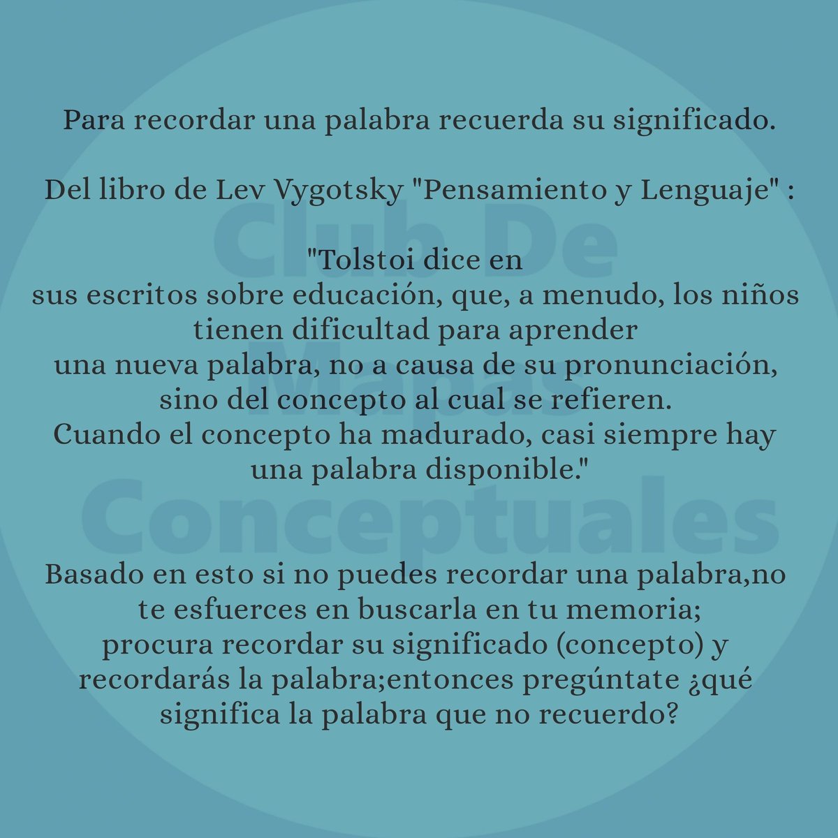 mapasconceptual's tweet image. Mapa conceptual, mapas conceptuales,#mapaconceptual , #CmapTools .
Sugerencia para recordar una palabra: