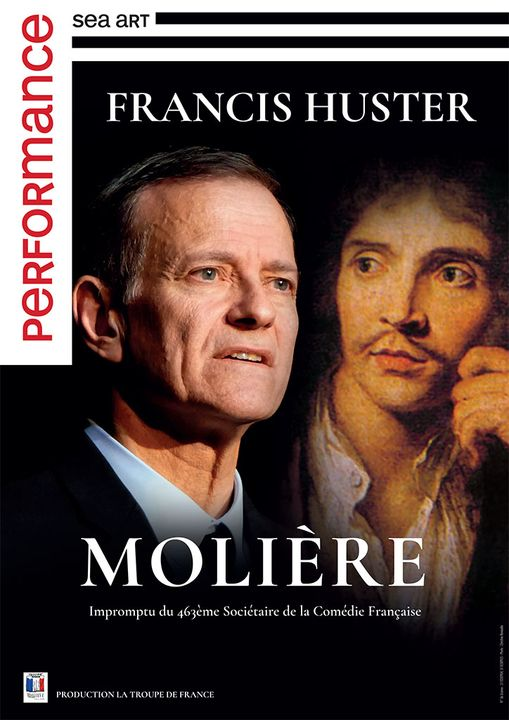FugiFm's tweet photo. Francis Huster raconte Molière 
le Dimanche 9 octobre 2022, à 15h 
à l’Espace de Spectacle le Manège à Givet https://t.co/pTRhc1GVk1