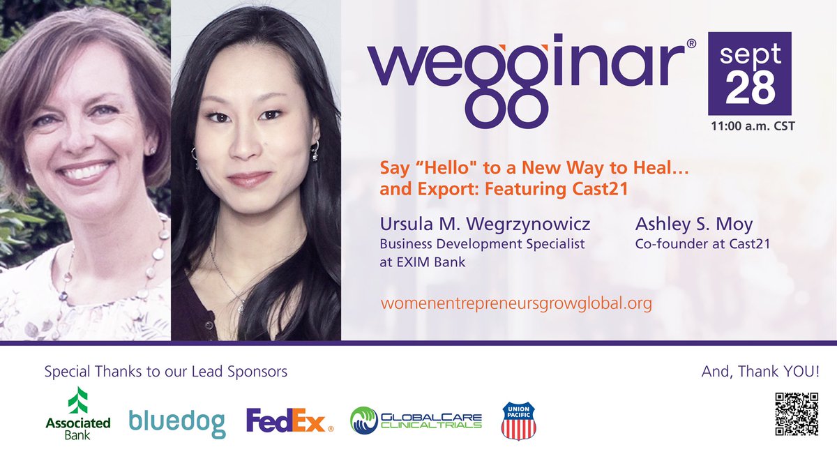 LaurelDelaney's tweet photo. The Global Small Business Blog: Say "Hello" to a New Way to Heal... and Export: Featuring Cast21(wegginar® 9/28/22): https://t.co/ohb8pJbTOb
#globalsmallbusinessblog #globalsmallbusiness #wegginar #cast21 #exportcredit #exporting @EximBankUS @Cast21Official @Ursulaparkridge https://t.co/bW23T178YJ