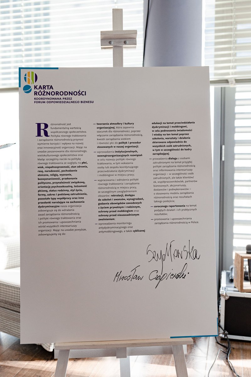 FOB_Poland's tweet photo. Dziękujemy za zaproszenie #GFKM na Leadership Conference 2022 „Przywództwo włączające”. Serdecznie witamy w gronie sygnatariuszy #KartaRóżnorodności! 🥳 https://t.co/7fe7BFXjT5