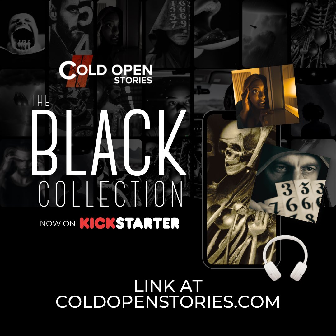 ColdOpenStories's tweet photo. What IS the Black Collection?๐ด๐งฎ๐ธ
The #Kickstarter is an #audiodrama anthology of three tales, complete with an #ebook, #artbook, and other goodies.
Learn more at https://t.co/uGsNuYC40P
#voiceacting #blacklibrary #grimdark #thriller #horror #scifi #reading #coldopenstories https://t.co/3svAz3B0rL