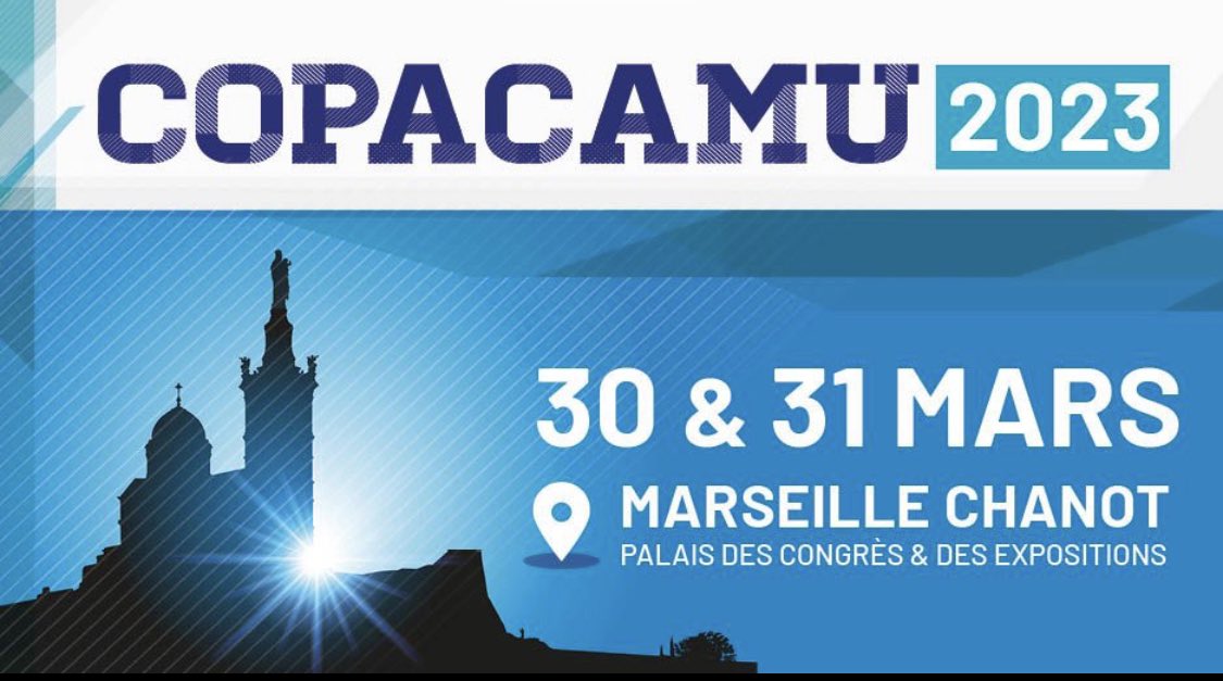 Le COPACAMU se refait une beauté avec une nouvelle affiche !
On vous dévoile bientôt le programme : des topos, des ateliers, de la simulation … 

RdV les 30 et 31 mars 2023 à Marseille ! 

@CopacamuPACA @SFMU_MS 
@sfmujeunes1 @aphm_actu @AFARM_SAMU 

#MedecinedUrgence