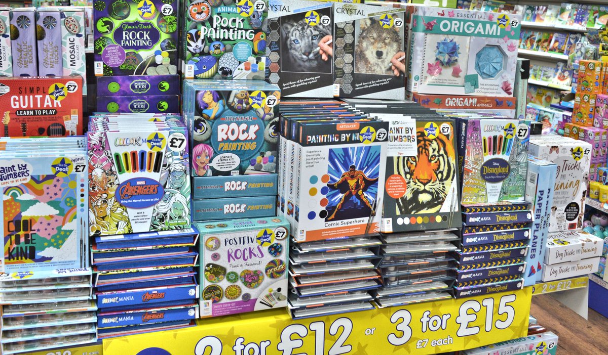 Theworksleics's tweet photo. 2 for £12 or 3 for £15. Our fantastic multi-buy offer is back. Mix and match from our range of painting sets, activity sets and kids toys and games. Available now at The Works on Gallowtree Gate Leicester.
#Leicester #Toys #Games #XmasShopping https://t.co/z9bnfmsJOz