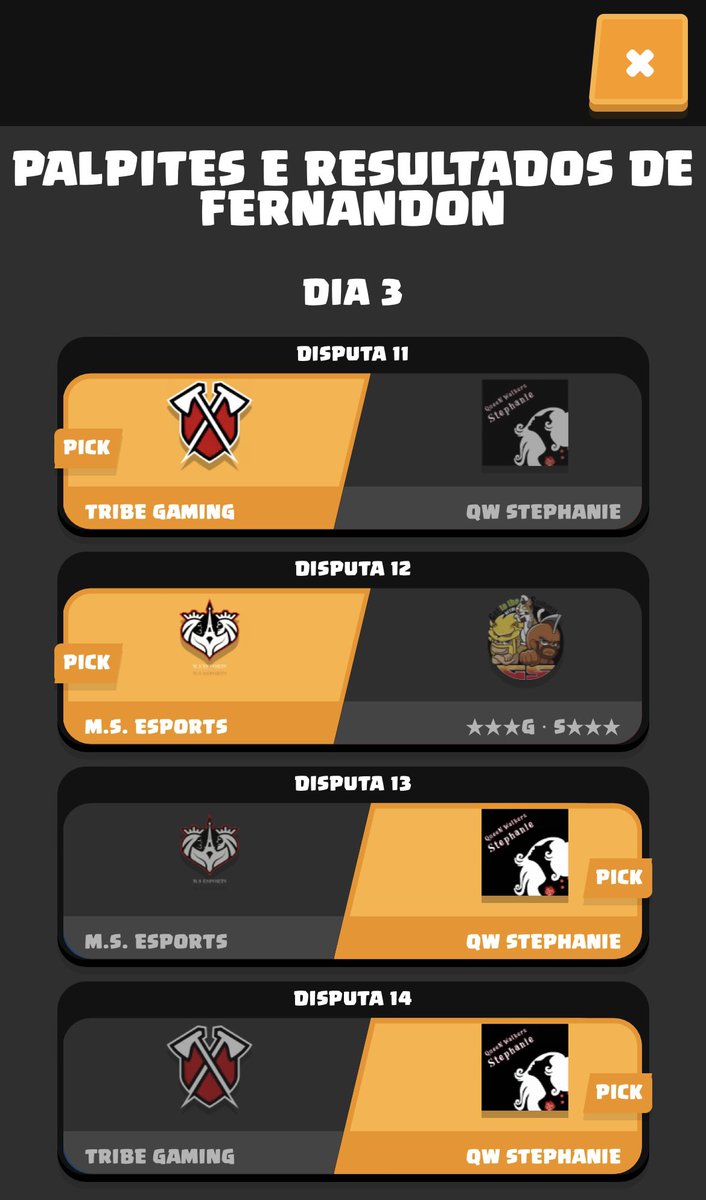 My predict was perfect on the last day of the worlds !!