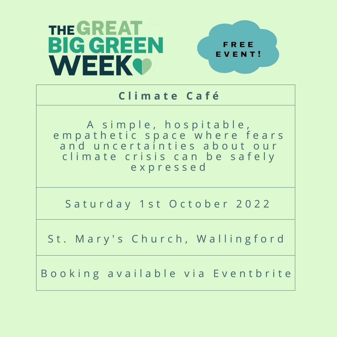 Ox10Community's tweet photo. Climate Cafe - 10.30am - 12pm this Saturday 1st Oct 2022 in Wallingford:-
https://t.co/LC5wvd7F8T
https://t.co/2oQEnqiG59 https://t.co/aGW2hI2bWb
