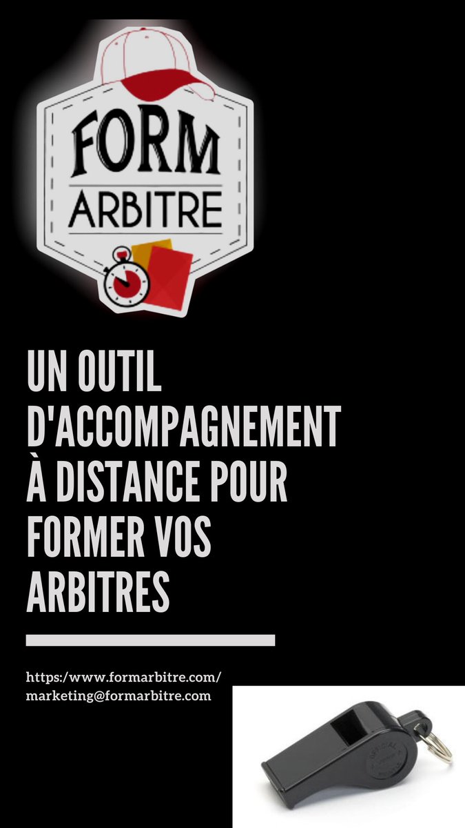 Toutes disciplines confondues, nous vous accompagnons dans la formation de vos arbitres.
Vous pouvez maintenant vous inscrire gratuitement sur notre site Web pour découvrir le fonctionnement de notre solution.

 N'hésitez pas à nous contacter pour plus d'informations. 😉
