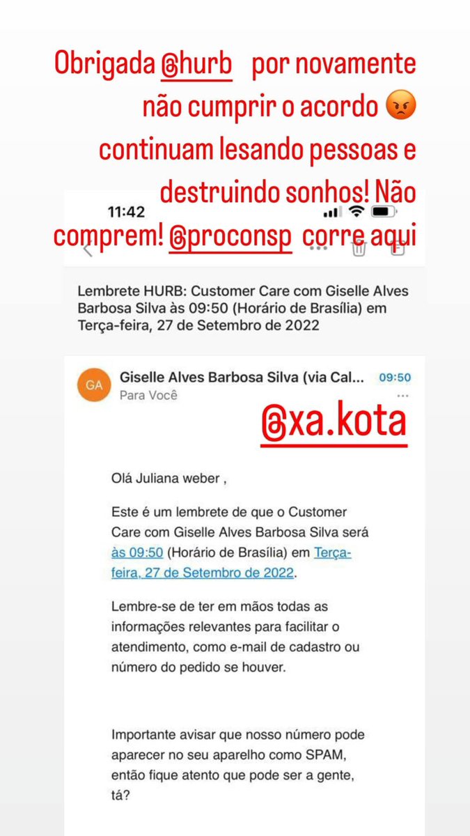 AndreaSantis's tweet photo. @HurbBrasil lesando pessoas e destruindo sonhos! Não comprem pois não entregam https://t.co/q1FbBIJFD1