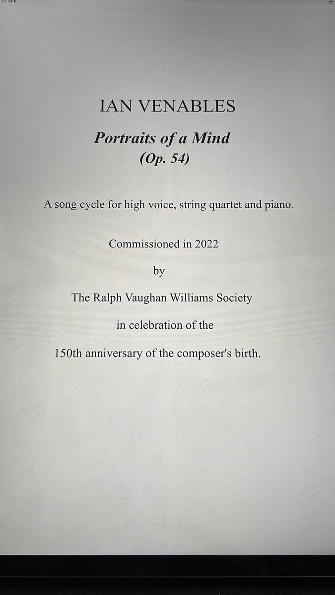 An immensely pleasurable afternoon learning this new commission by @ComposerIan @RVWSociety for @OxfordLieder & @BBCRadio3 next month alongside chamber music by Lili & Nadia Boulanger for @KCMS2 @LeightonHouse_ @MadeleineM_Vln - all 3 write beautifully & profoundly for the piano.