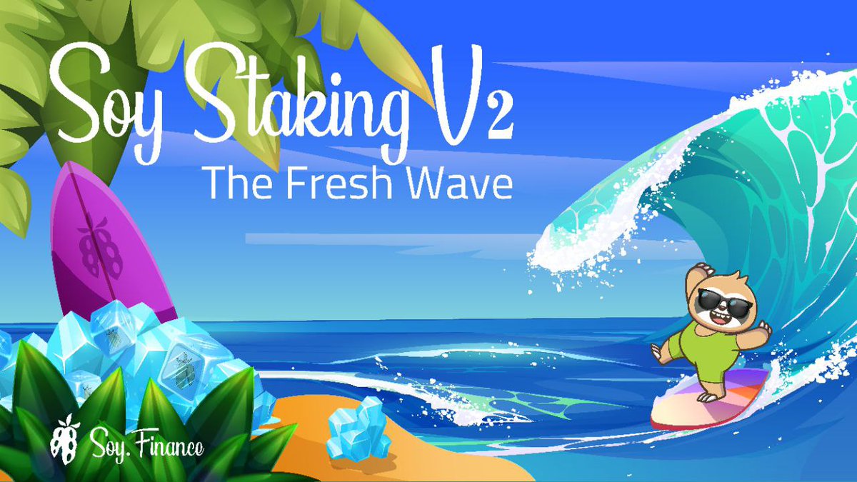 TheRealSloFi's tweet photo. Soy Finance continues to innovate with the #ColdStaking V2! Flexibility, profitability, be ready for a fresh wave in #DeFi space.

Soy Staking v2 Highlights:

🗓 5 Locking Periods 
💸 Claim Your Reward Anytime
⚙️ Improved Reward Mechanism

Learn more:
➡️ https://t.co/kwQuU60VwU https://t.co/kZDLr5cVIa