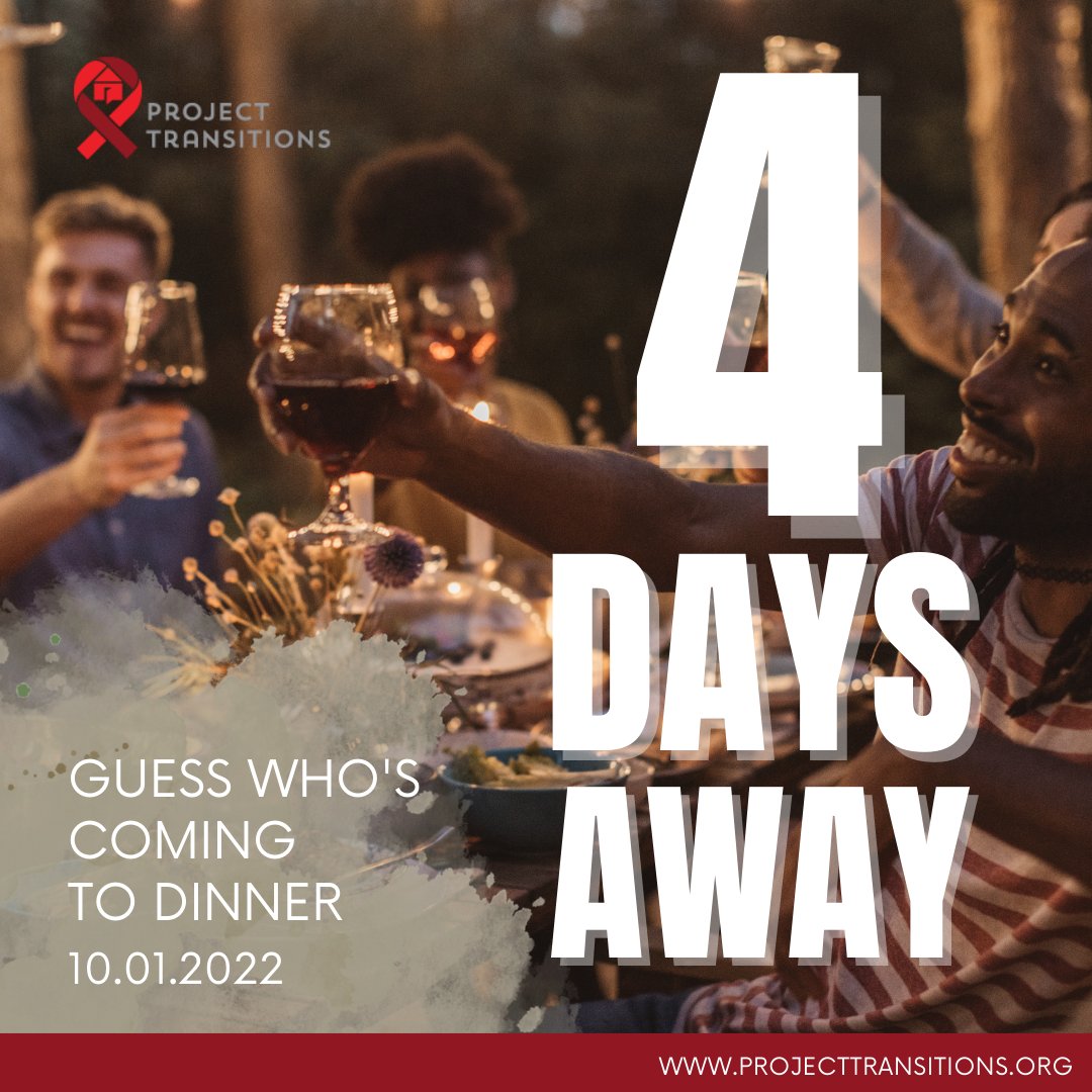 ProjTransitions's tweet image. A delicious event not to be missed! Reserve your seat at the table today.  Purchase your tickets for #GuessWhosComingToDinner 

Register here: bit.ly/PTGuessWho