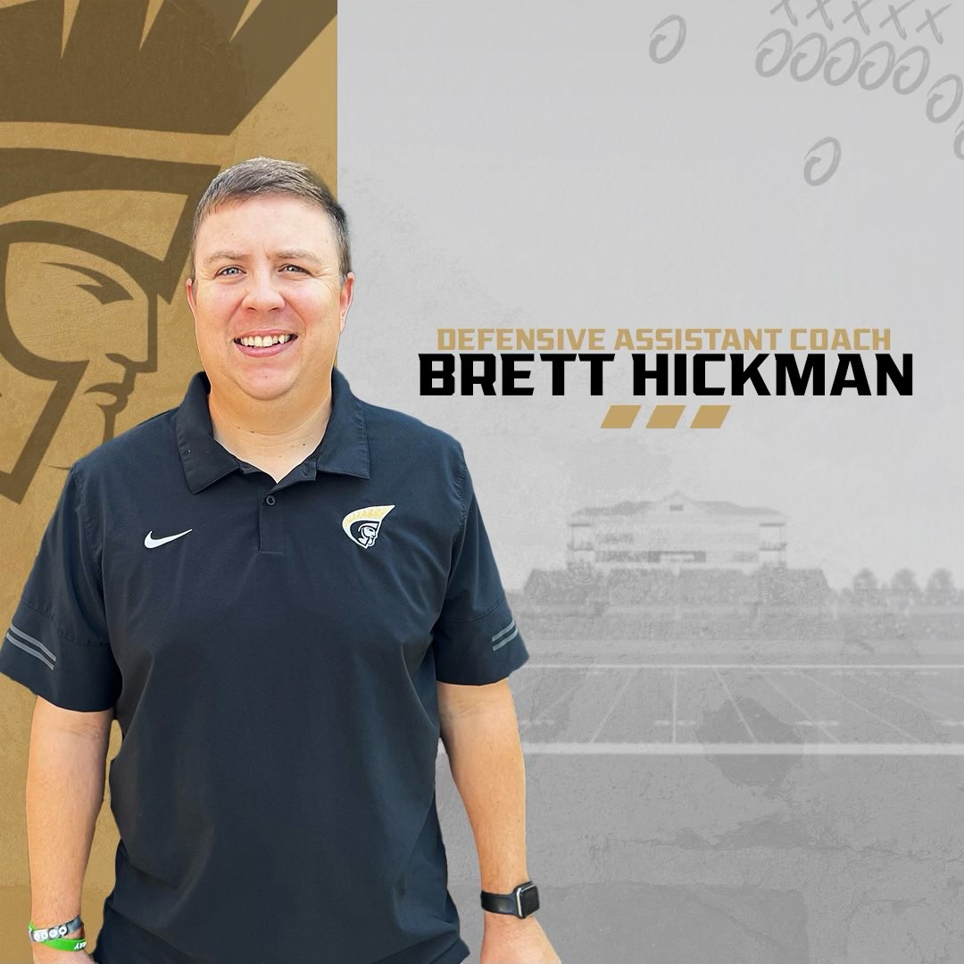 AUTrojansFB's tweet photo. We’re excited to announce the hiring of our newest assistant coach, Brett Hickman! Join us in welcoming @coachhick to the #TrojanFamily! https://t.co/p5zVVnFj34