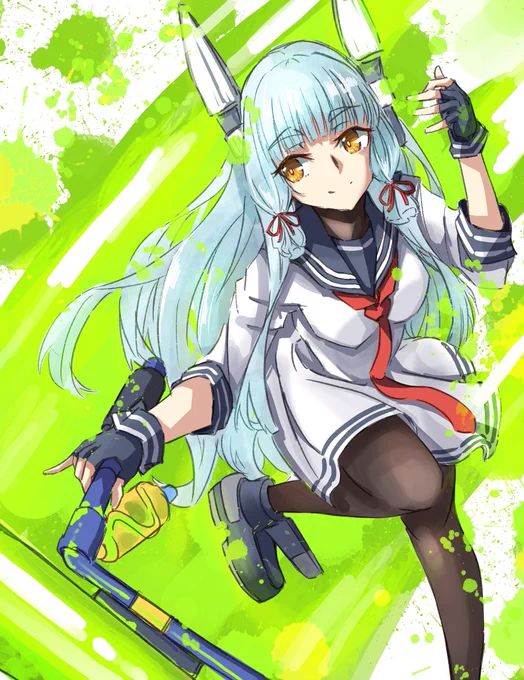 叢雲お気に入りはスプラローラー#艦これ版深夜の真剣お絵描き60分一本勝負#艦これ版真剣お絵描き60分一本勝負_20220927 