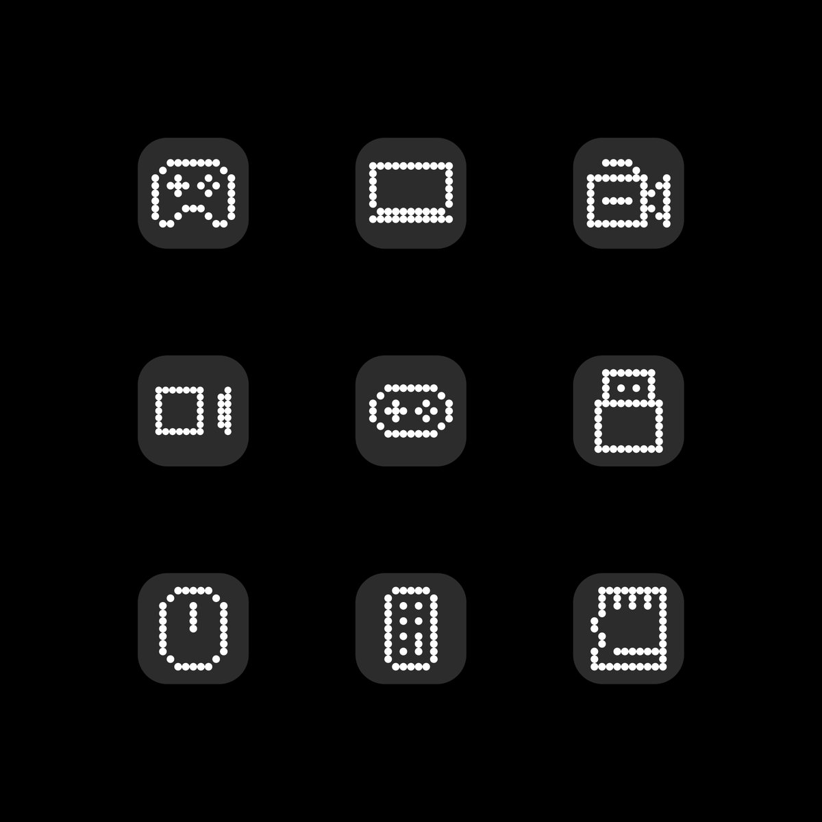 doticons's tweet photo. Tech Gadgets Ui Icons - Dark Mode https://t.co/N0ai5R4Xqh