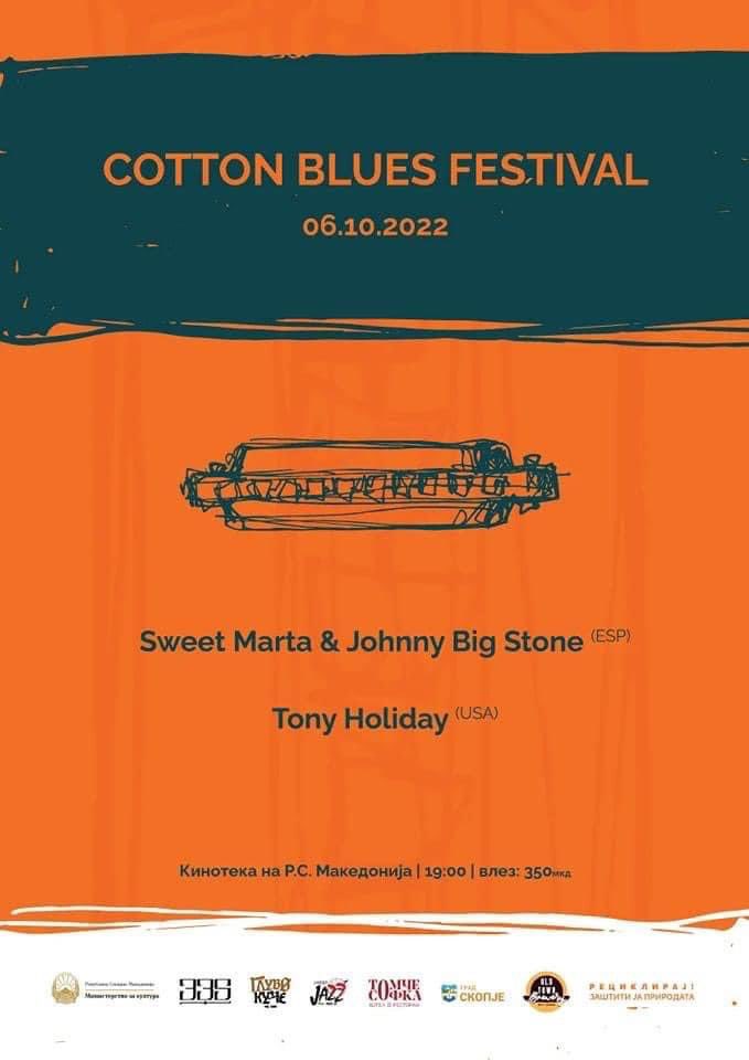 Next week we will be in Skopje, North Macedonia with <a href="/johnnybigstone/">Johnny Big Stone</a> and Sweet Marta for the Cotton Blues Festival! #blues #harmonica #Macedonia