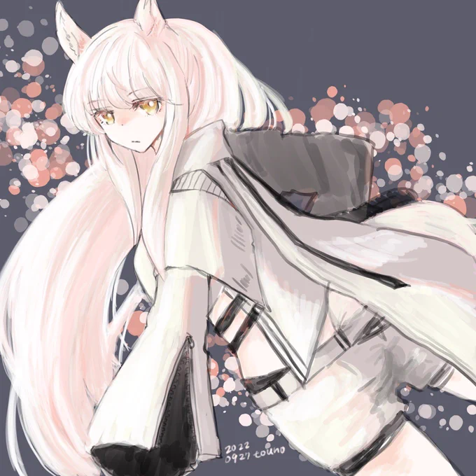 #アークナイツ版深夜の真剣お絵かき60分一本勝負 プラチナ。