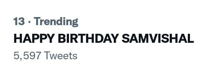 SamPreci_Jeni's tweet photo. HAPPY BIRTHDAY SAMVISHAL https://t.co/nBKGHpzh5N