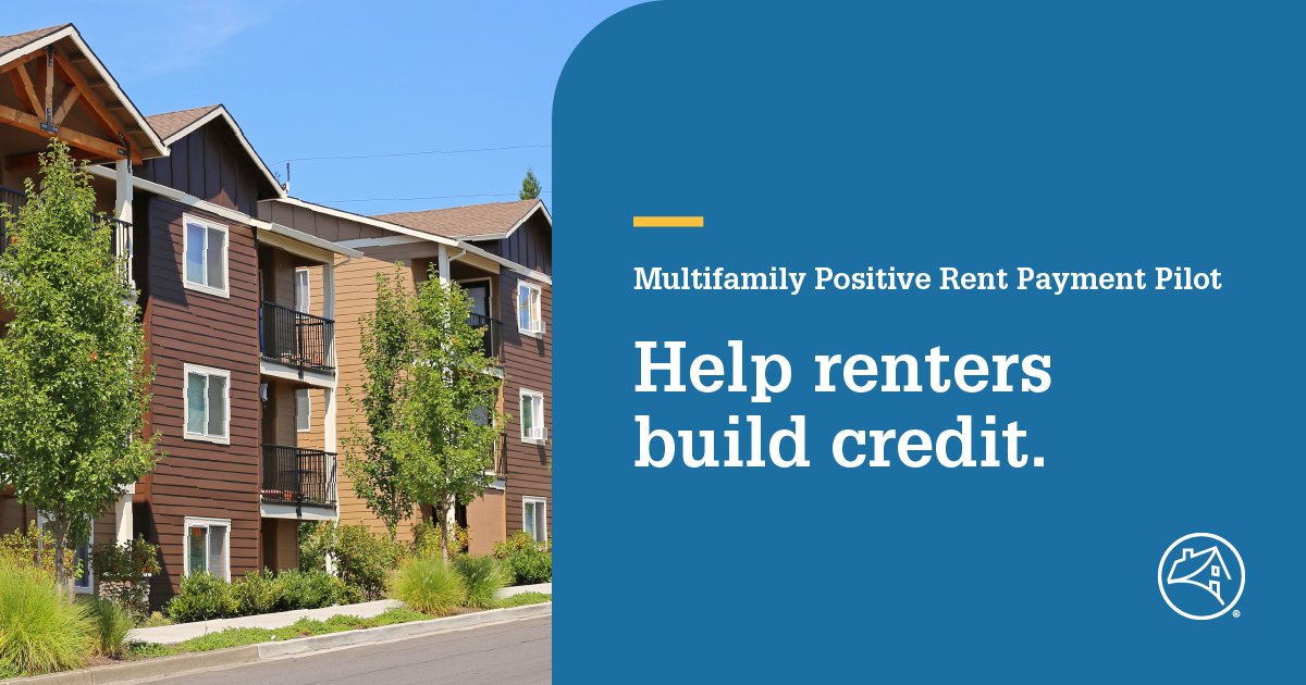 Fannie Mae (@fanniemae) on Twitter photo Our new pilot program allows multifamily property owners to have renters’ positive payments reported to credit bureaus, which can help them build credit or improve credit scores. Learn more: spr.ly/6019MkxOB Our new pilot program allows multifamily property owners to have renters’ positive payments reported to credit bureaus, which can help them build credit or improve credit scores. Learn more: spr.ly/6019MkxOB