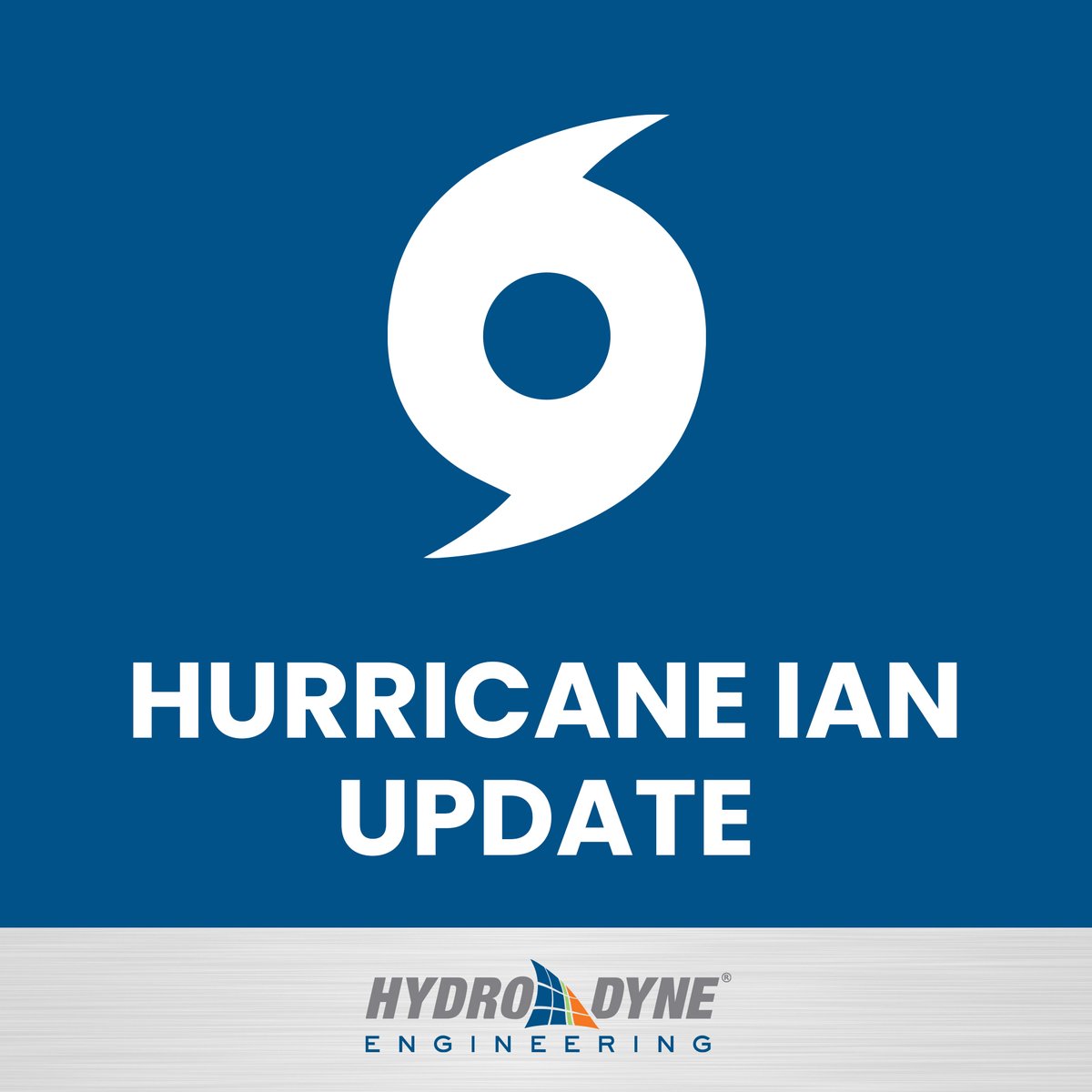 CLOSURE NOTICE - Due to the impending inclement weather from Hurricane Ian’s arrival, Hydro-Dyne will be closed starting at 12PM today, Tuesday, September 27. For all those in Florida, please be safe and be prepared!