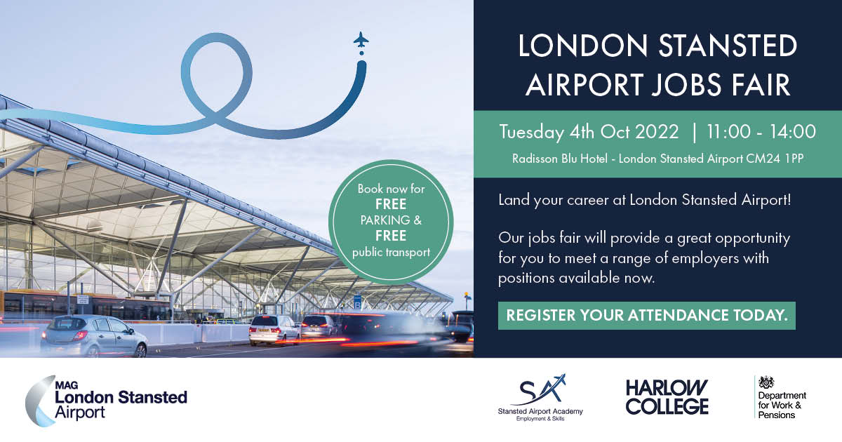 STN_Airport's tweet image. Ready to land your dream job? 🌍✈️

Come to our Jobs Fair to find out about the exciting jobs available at @STN_Airport to suit various skills, experience and expertise, including excellent employee benefits!

📅 Tuesday 4th October at 11am
Register now ➡️ bit.ly/3AM7z4O
