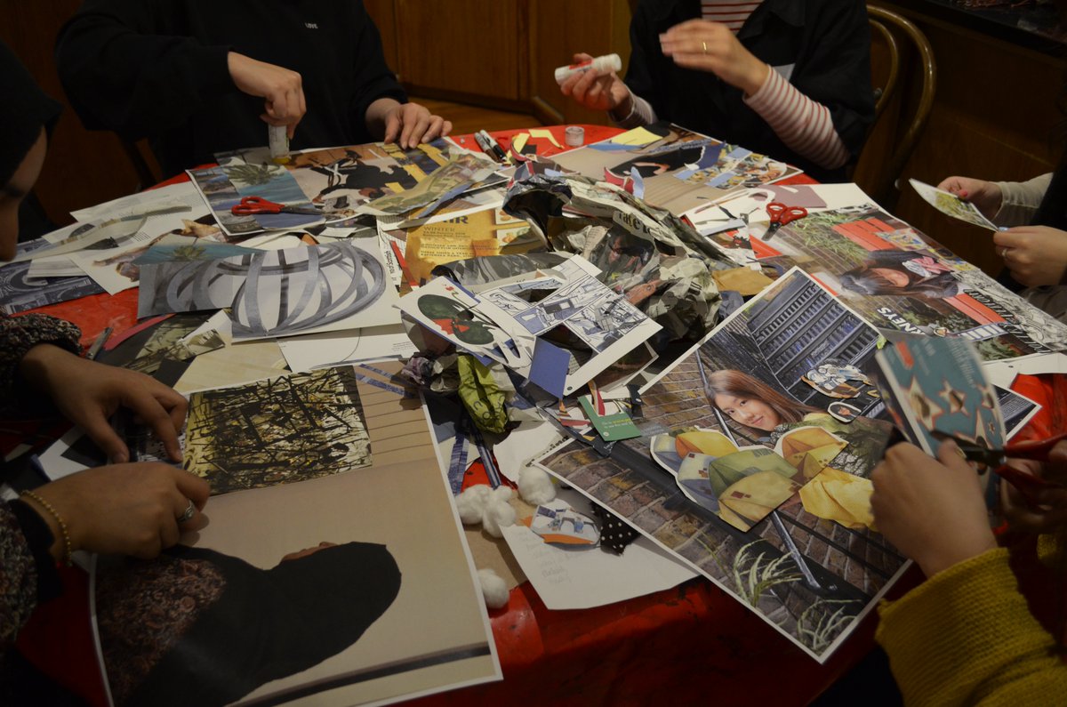 ogeducation's tweet photo. Wonderful PGCE Students from UCL got creative with us this morning! Well done #teachertraining #arteducation #newteachers #pgce #ucl #octobergallery #artforeveryone #learning https://t.co/jdn9nhmxms
