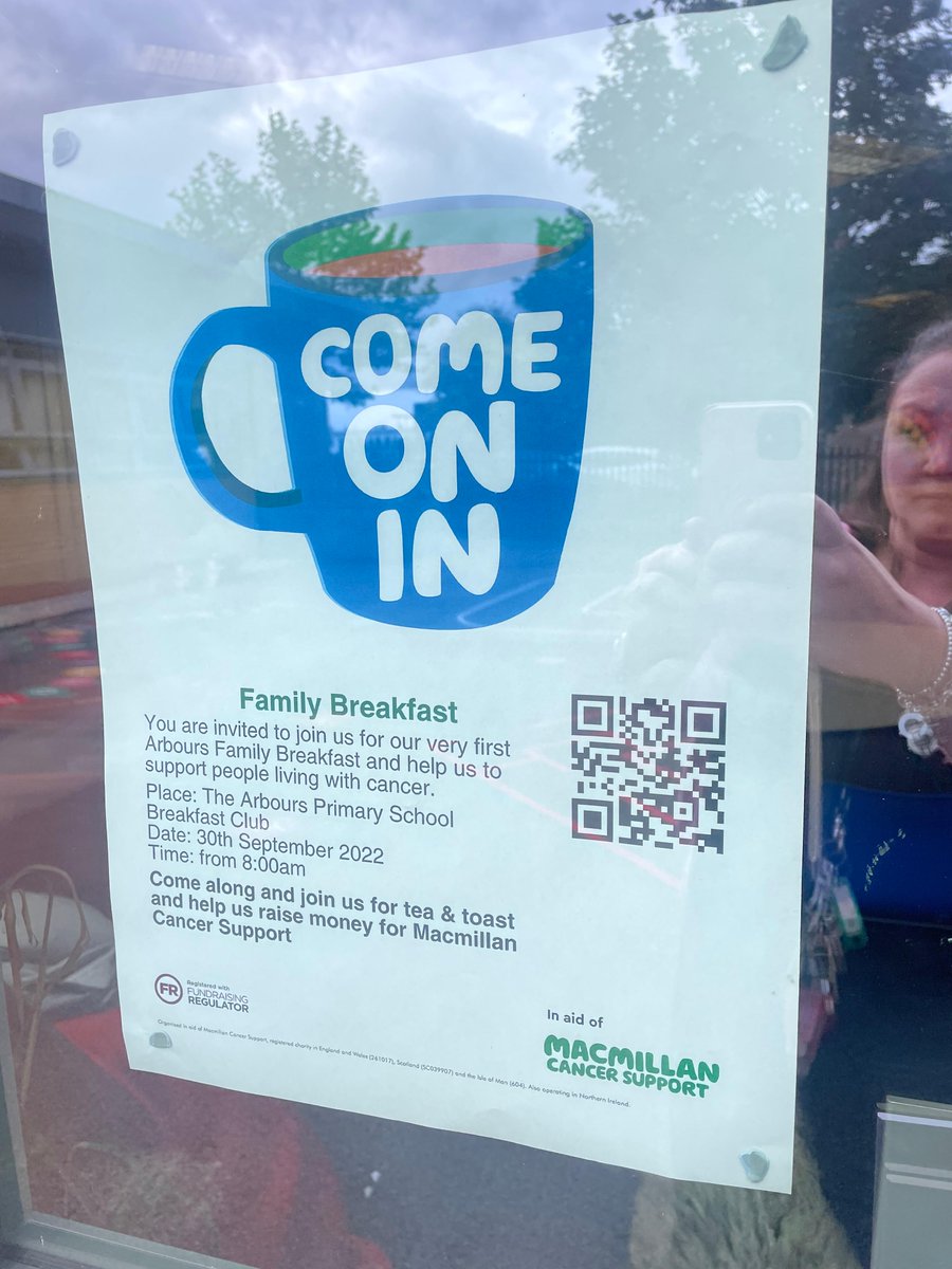 We look forward to seeing you all on Friday for our family breakfast in the morning and after school at our cake sale in aid of MacMillan Cancer Support. #JoinIn #Family #BeAmazing@TheArbours