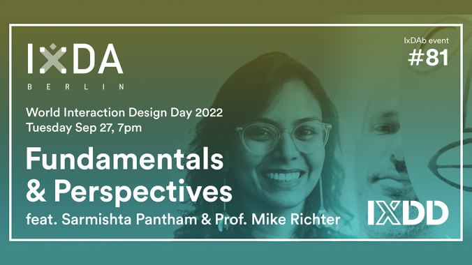 IxDA's tweet photo. In Berlin: Sarmishta Pantham talks about colour & desire in that complex sensory experience: eating. And Prof. Mike Richter discusses how a future designers can become part of the global solution.
#IxDD #interactiondesign #interactiondesignday #adobe
https://t.co/CroXmMspCd https://t.co/3WdKBdxqab