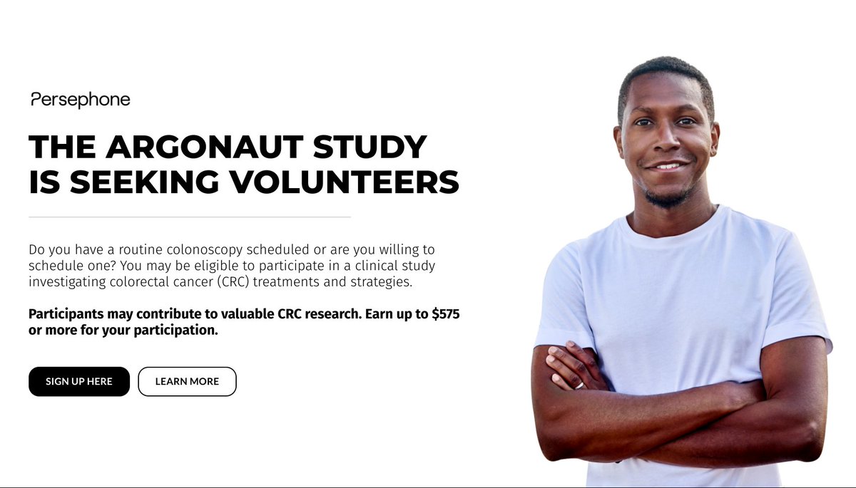 Is it time for you to #GetScreened? Make the most of your #colonoscopy! Consider contributing to science by participating in the #ARGONAUT study. We need you (and your poo) to help advance #ColonCancer research. #crcsm argonautvirtualtrial.com