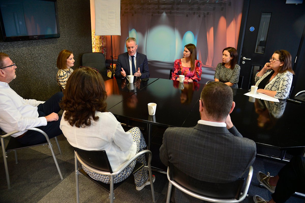 Minister Murphy recently visited the Bardic Educational Arts &amp; Media (BEAM) social enterprise in Donaghmore to hear how they’ve used almost £87k of Dormant Accounts Funding to improve their financial resilience and support arts in the local community. 

👉🏻finance-ni.gov.uk/news/finance-m…