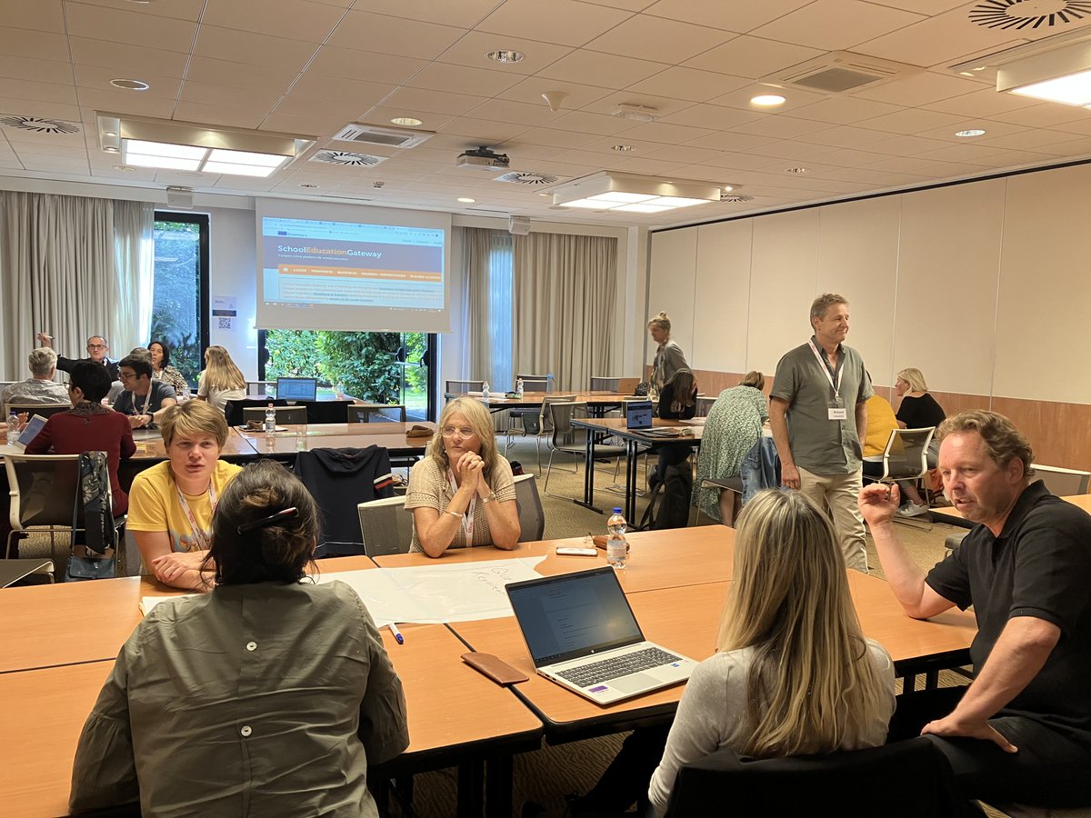 LfeeEurope's tweet photo. Tuesday afternoon #DIPS22 workshops in progress: @rtallaron; Eszter Salamon, Director of Parents International; @patdeas; Petra Van Haren, Director of ESHA-European School Head Association. Well done to everyone for all your hard work so far! #LFEE #Interacting #Partners https://t.co/J9F83N0l3n