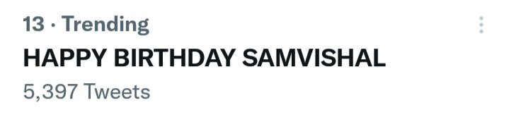 monis_abi's tweet photo. Our champ trending 🔥
@samvishal280999 

HAPPY BIRTHDAY SAMVISHAL https://t.co/vjx7Rokezl
