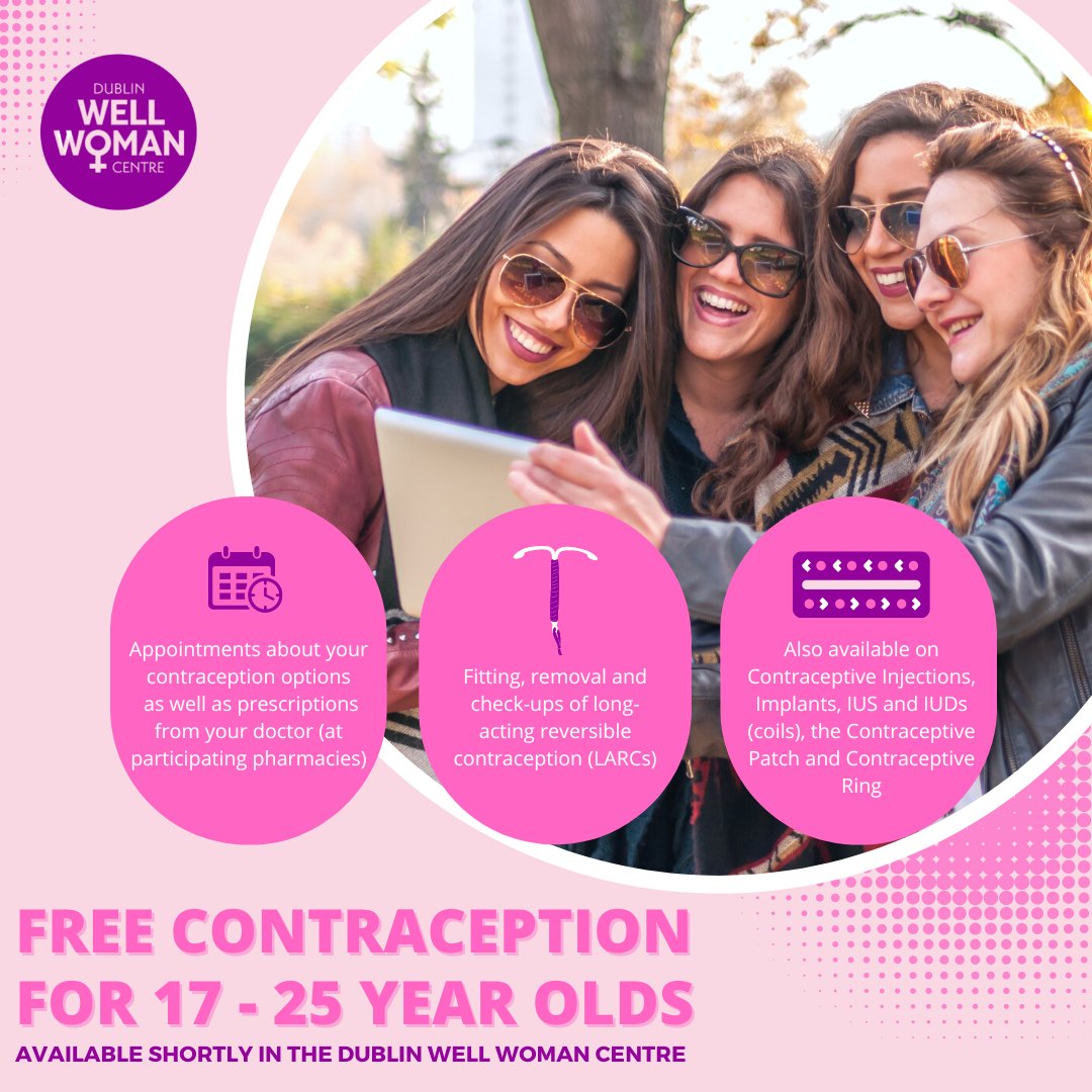 dublinwellwoman's tweet photo. We're delighted to announce that the @HSELive #FreeContraceptionScheme is coming to the #DublinWellWomanCentre Shortly!
Want to know more about this scheme?>> https://t.co/EUtXHzLSTk
#larc #mirenacoil #contraception #larcireland #contraceptionoptions #kyleena #jaydess https://t.co/1sGO4EdkwR