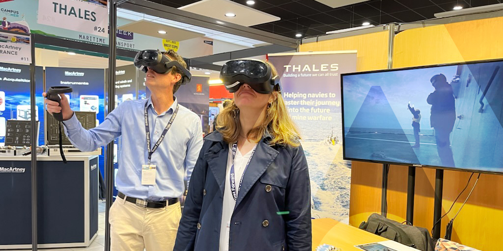 ThalesDefence's tweet photo. Retrouvez-nous lors de la #SeaTechWeek ! 📍
Jusqu'au 29 septembre, venez rencontrer notre équipe sur le stand Thales N° 24 🔗
L'objectif ? Partager les avancées en matière de recherche et d'innovation, développer des contacts commerciaux, renforcer les partenariats 🤝 https://t.co/D82ydtVPcm