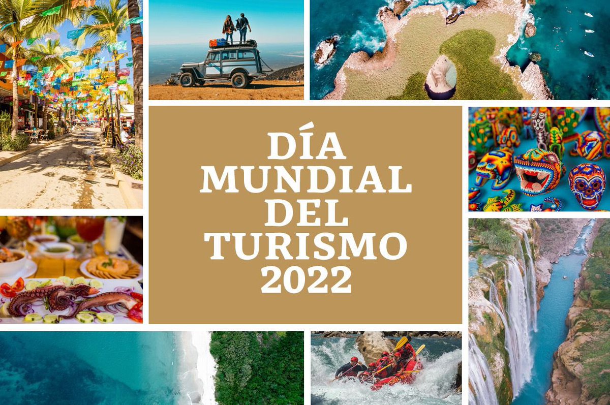 Hoy en #NuevoNayarit conmemoraremos el #DíaMundialDelTurismo, con un sector en recuperación. El Turismo es motor del bienestar social, pilar fundamental de desarrollo y progreso, oportunidad de crecimiento en todo el mundo.
<a href="/UNWTO/">UN Tourism</a> 
#OMT
#RepensandoElTurismo 
#UNWTO
#DMT2022