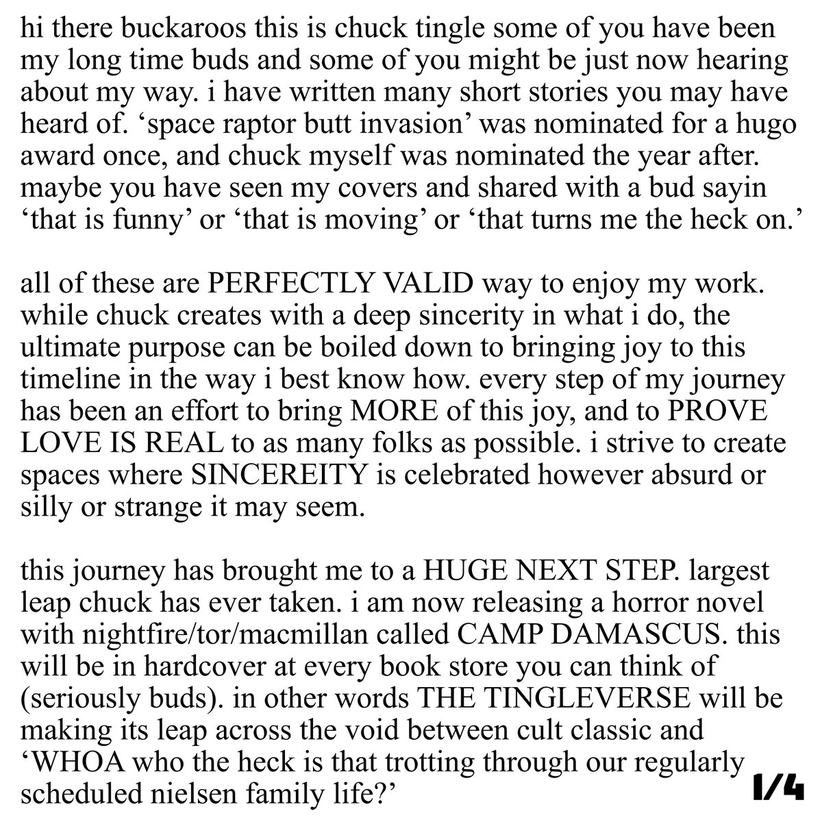 Chuck Tingle tweet media