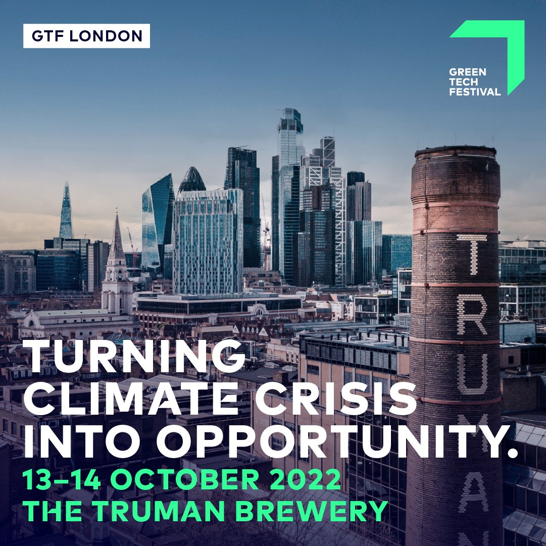 LONDON CALLING 🇬🇧☎️
We will transform the city into a hub of #innovation and #collaboration on October 13-14. 
Check out our website to get more information and apply for a ticket! #gtflondon #greentechfestival2022 #togetherwechange #celebratechange