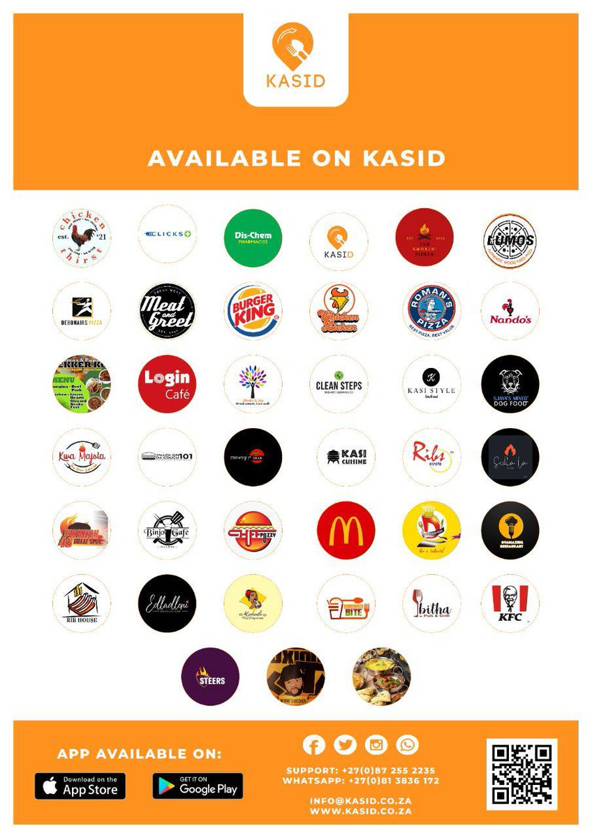 KasiEconomy's tweet photo. KasiD township delivery. The number 1 food and service delivery around. Delivery 7days a week. Delivery during load shedding   Download the app, available in all app stores.  https://t.co/RpfsiKx9u4  Available in Tembisa. Kempton park. Centurion. Edenvale. Midrand

@KasidDelivery https://t.co/NvfFDeZKPv
