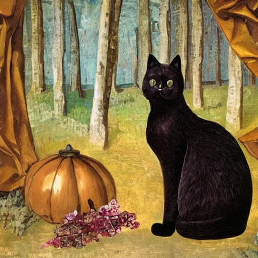 satorinrinriy's tweet photo. いろんな猫にチャレンジしてみた。
「リアル,超詳細,肖像画,夜の森のバロック,ルネサンスの猫,エレガント,美しい,猫」
元のStableDiffusionの呪文っぽく単語で並べてみたんだけど。なかなか。

#JapaneseStableDiffusion
#StableDiffusion https://t.co/PsBI3sfrf6
