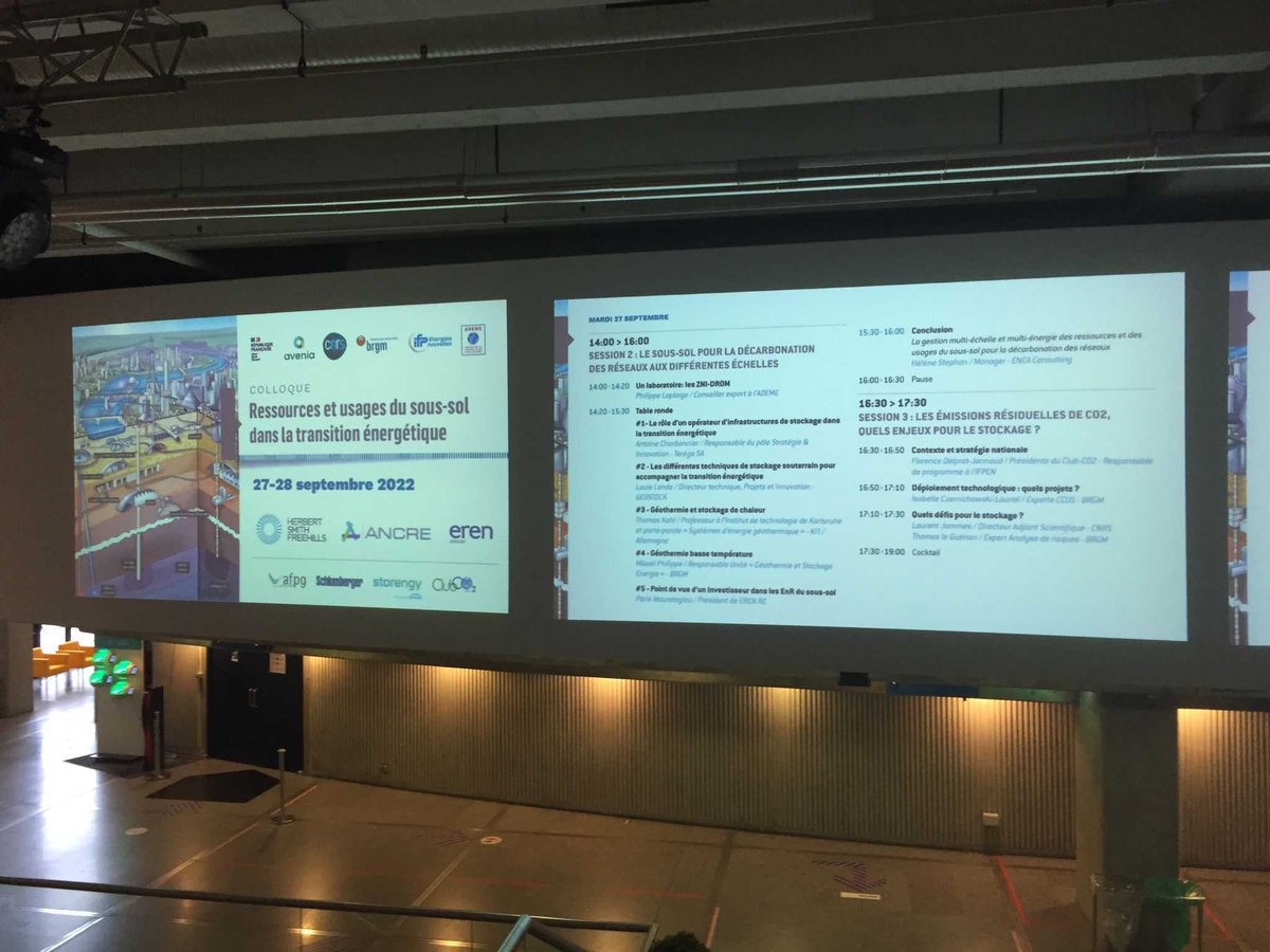 PoleAvenia's tweet photo. Colloque « Ressources et usages du sous-sol dans la transition énergétique » C’est le grand Jour ! Le colloque a démarré depuis ce matin avec un programme riche. Les présentations et les discussions continuent jusqu'à demain.@BRGM_fr @INSU_CNRS @IFPENinnovation @ademe @PoleAvenia https://t.co/ESUHhw4hy4