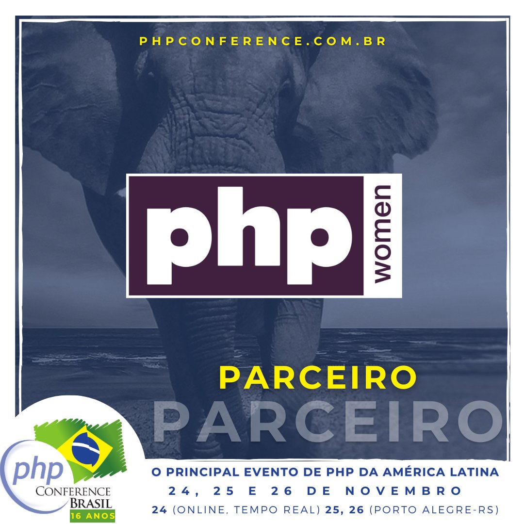 phpconferencebr's tweet image. 😉 A PHP Conference Brasil 2022 está confirmadíssima e deve a realização desta edição (a 16ª) a alguns apoiadores e patrocinadores 👊

Entre eles está o grupo PHPWomen @PHPWomenBR 

Conheça mais PHPWomen através do site abaixo:

👉 phpwomen.org.br

#php #phpconferencebr