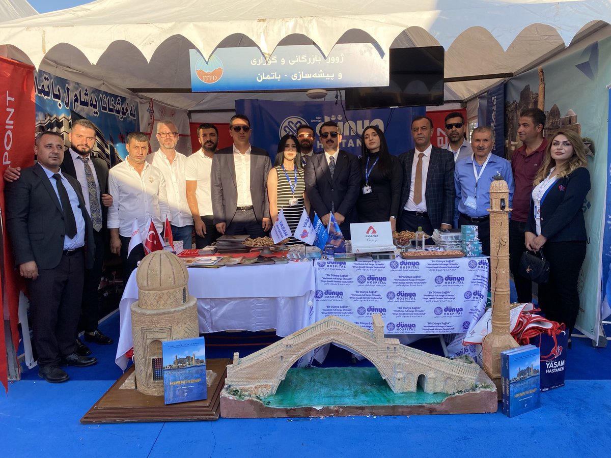 #Batman ve #Hasankeyf olarak güçlü bir ekiple ,Sağlık Ve Kültür Turizmi alanında marka değerlerimizle Duhok 2.Uluslararası Turizm Fuarındayız.
⁦<a href="/batmanvaliligi/">Batman Valiliği</a>⁩