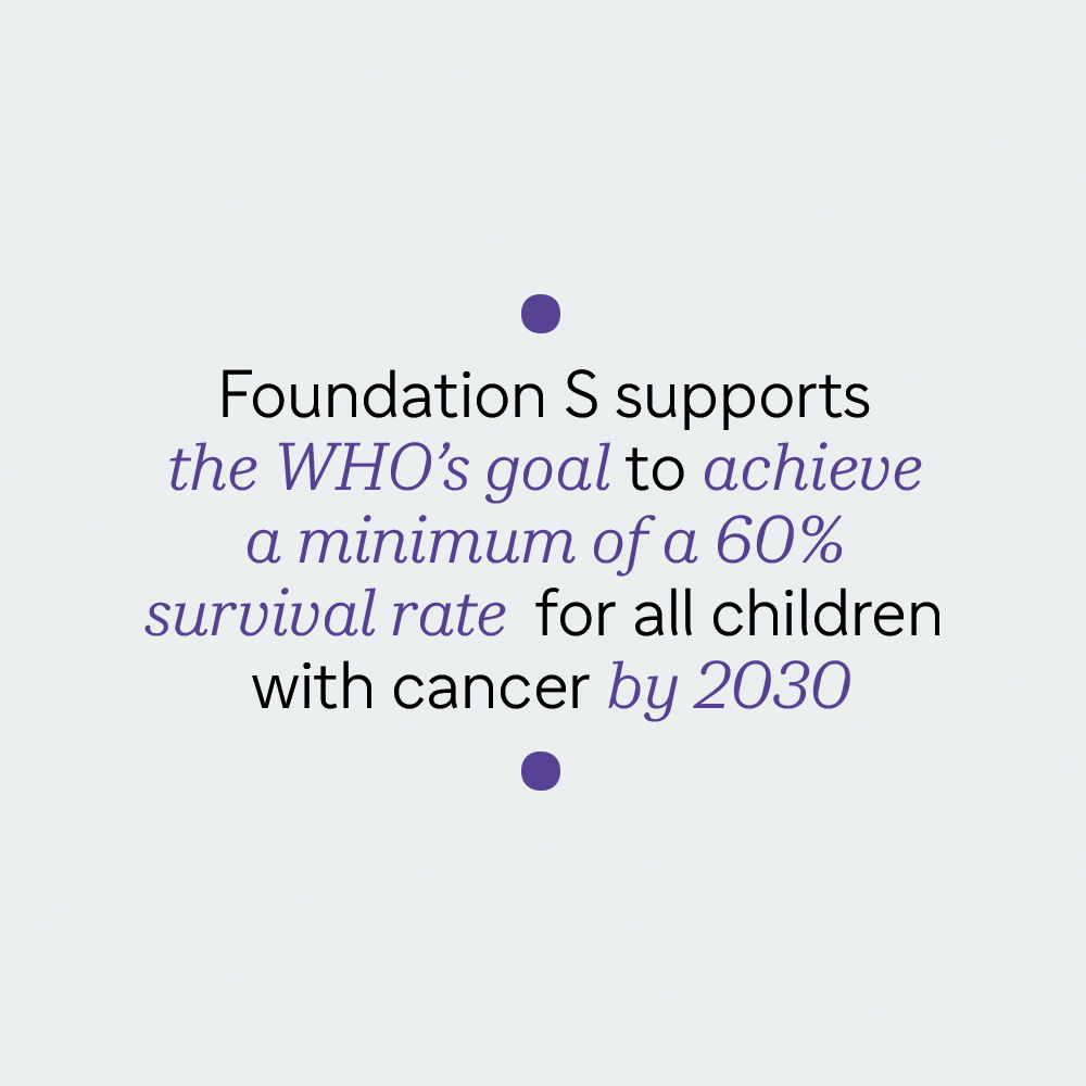 Foundation_S (@collective_fs) on Twitter photo Did you know each year 400,000 children and adolescents ages 0-19 develop cancer?​
Foundation S supports the <a href="/WHO/">World Health Organization (WHO)</a>'s goal to achieve a minimum 60% survival rate for all children with cancer by 2030. Did you know each year 400,000 children and adolescents ages 0-19 develop cancer?​
Foundation S supports the <a href="/WHO/">World Health Organization (WHO)</a>'s goal to achieve a minimum 60% survival rate for all children with cancer by 2030.