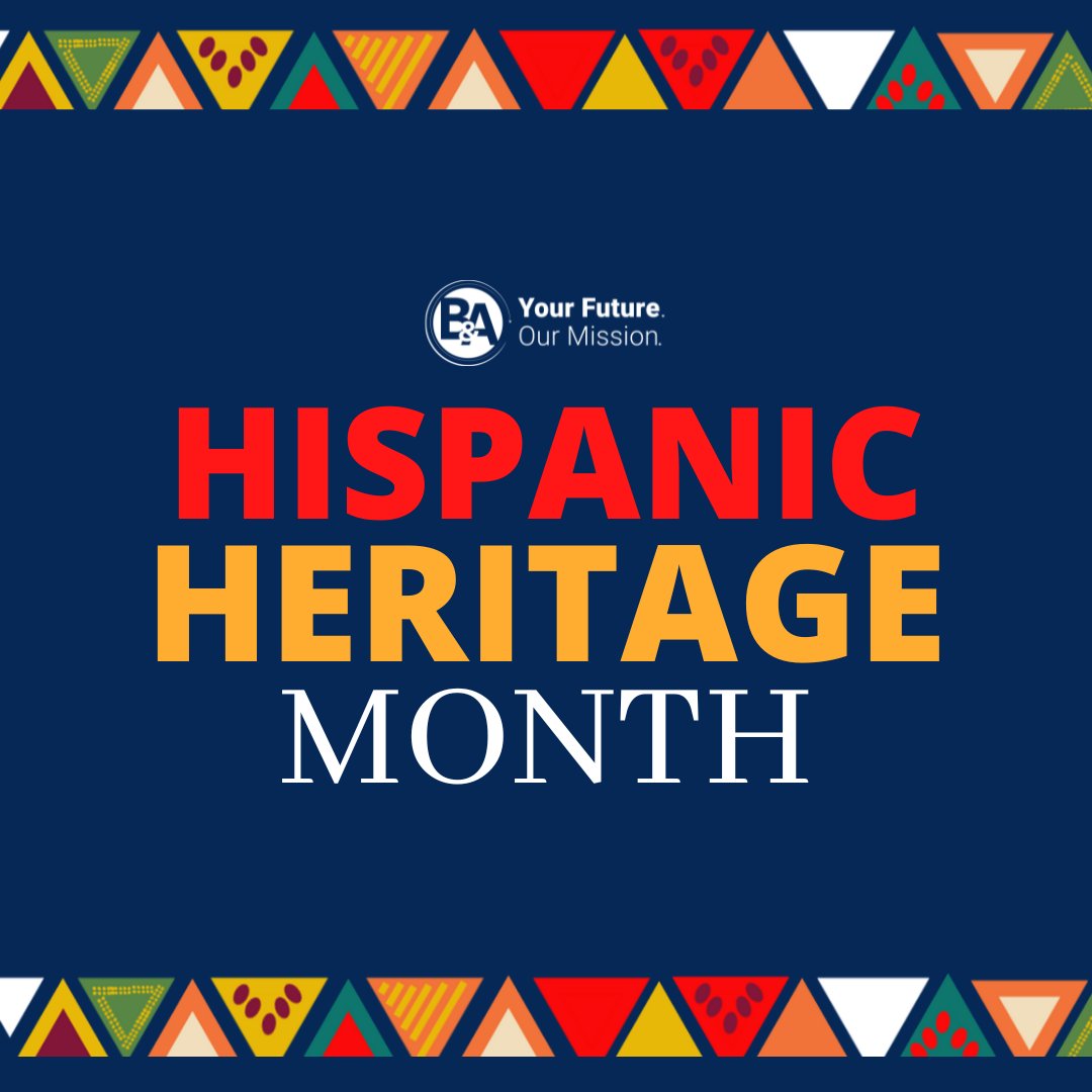 BartAssociates's tweet photo. From September 15th to October 15th we observe #NationalHispanicHeritageMonth! Join us in celebrating the Hispanic Americans who have influenced and enhanced our society. Follow the link to learn more: https://t.co/L7D6e5x1Z0 #inclusivity https://t.co/xbW0FbKF8D