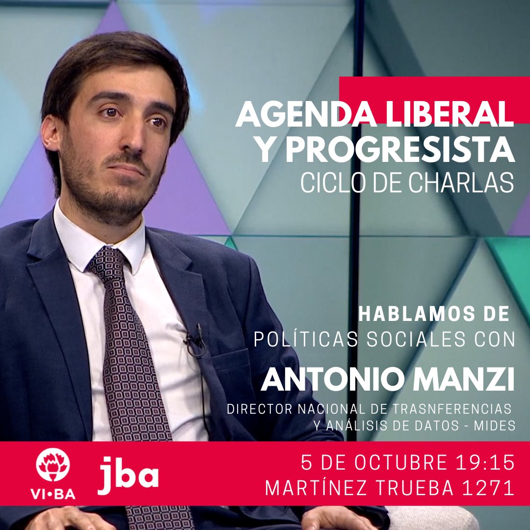 El próximo miércoles 5 de octubre nos encontramos con <a href="/AntonioManzi91/">Antonio Manzi</a> para charlar sobre las políticas sociales que se están llevando adelante desde el MIDES. ¡Sumate!