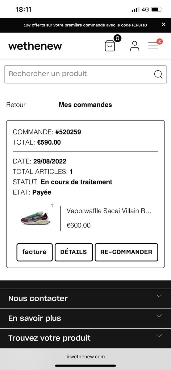 QuentiParis's tweet photo. @wethenewfr Vous ne m'avez pas répondu en MP ? Depuis 1 mois toujours pas de retour https://t.co/rko7BagOKk