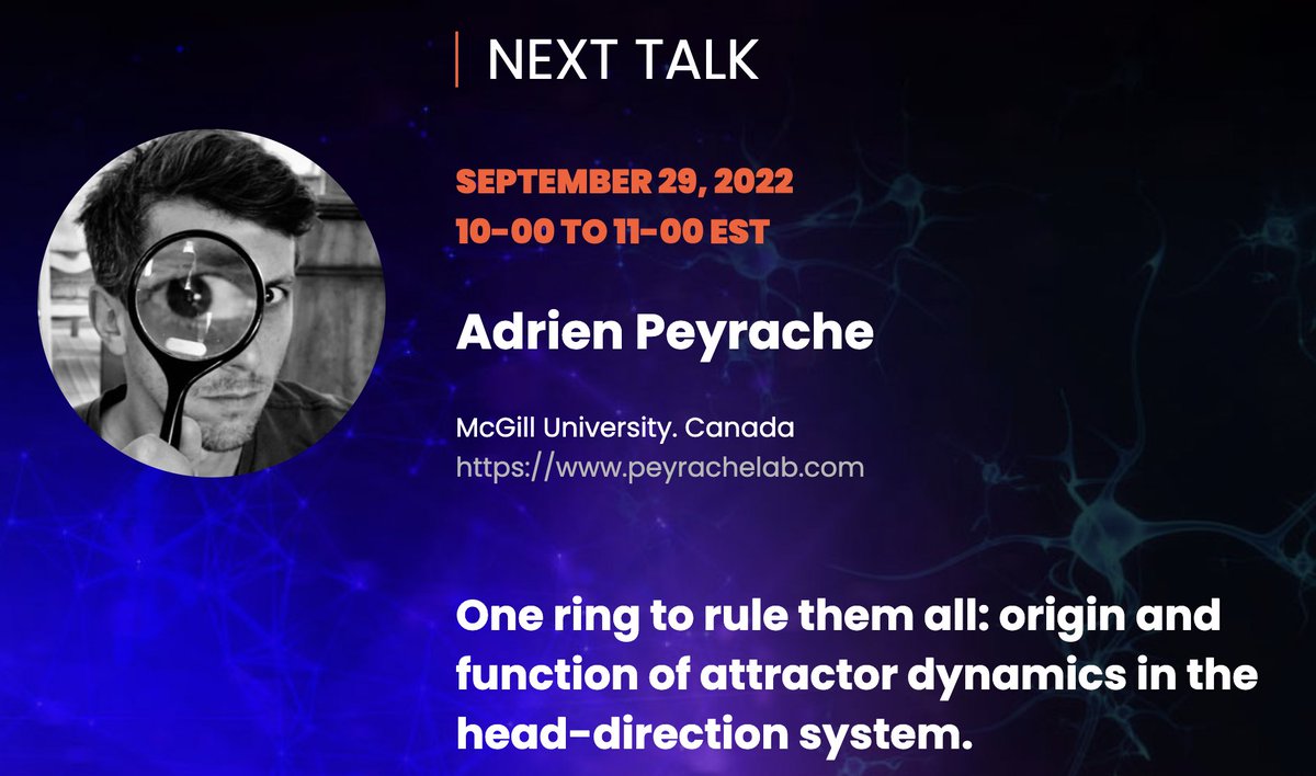 NeuroWire Virtual Club (@neurowireclub) on Twitter photo One ring to rule them all!⭕️
This weeks <a href="/NeuroWireClub/">NeuroWire Virtual Club</a> seminar is by the one and only <a href="/apeyrache/">Adrien Peyrache 🪐😴⚡️</a> from <a href="/TheNeuro_MNI/">The Neuro</a> <a href="/mcgillu/">McGill University</a>, you don't want to miss this one!
This Thursday, 10 AM EST, free for all through our trusty zoom link. Get yours through neurowire.ca or dm! One ring to rule them all!⭕️
This weeks <a href="/NeuroWireClub/">NeuroWire Virtual Club</a> seminar is by the one and only <a href="/apeyrache/">Adrien Peyrache 🪐😴⚡️</a> from <a href="/TheNeuro_MNI/">The Neuro</a> <a href="/mcgillu/">McGill University</a>, you don't want to miss this one!
This Thursday, 10 AM EST, free for all through our trusty zoom link. Get yours through neurowire.ca or dm!